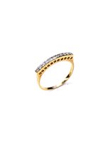 Anello Stocco Gioielli Donna in Oro bianco Zircone ANS19 - ANS19